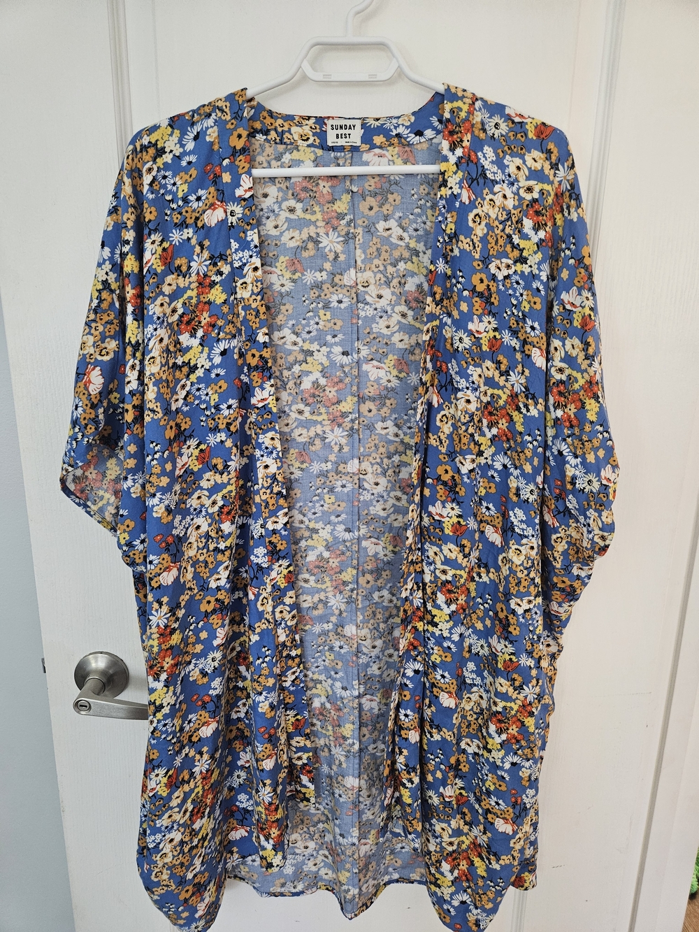 🌸 2/$40 Sunday Best Cosima Kimono - Blue Floral
